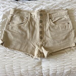 Citizens of Humanity Button-Fly Jean Shorts